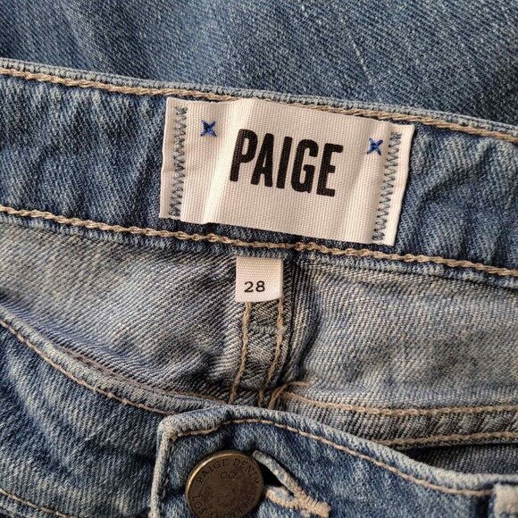 Paige Jeans Womens 28 Verdugo Ultra Skinny Distressed Ripped Medium Wash - Picture 10 of 12